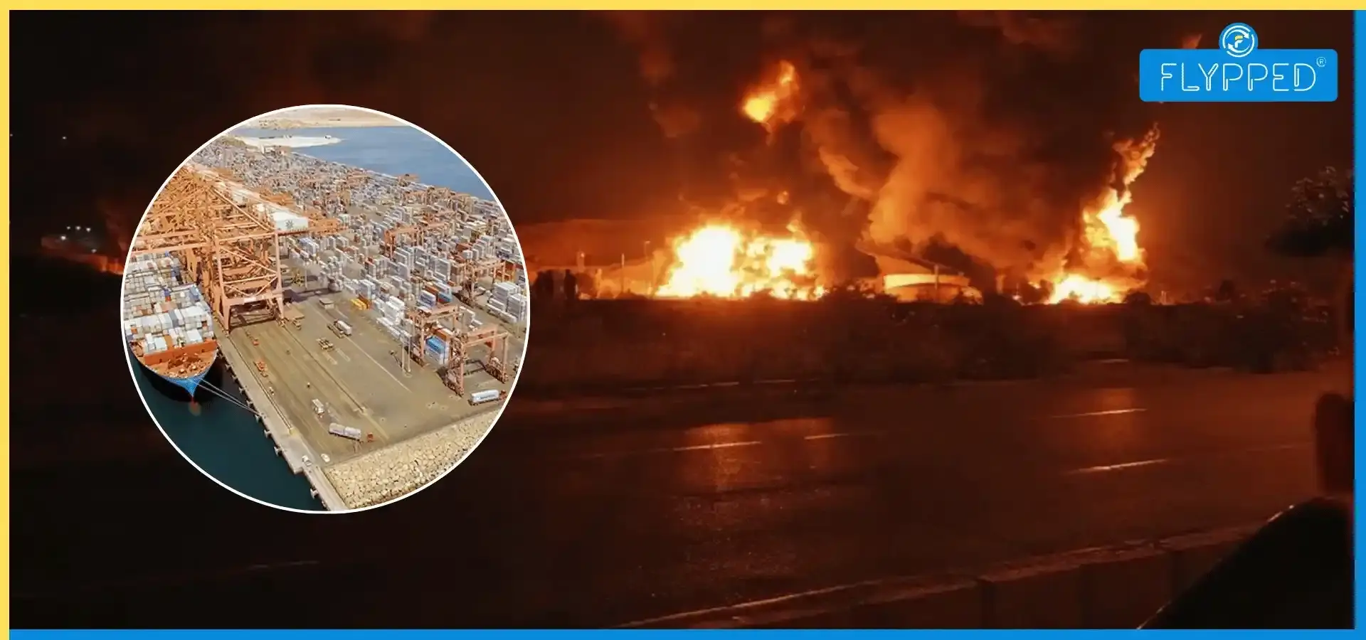 Iranian Drones Hit Oil Storage Tanks at Salalah Oman Port