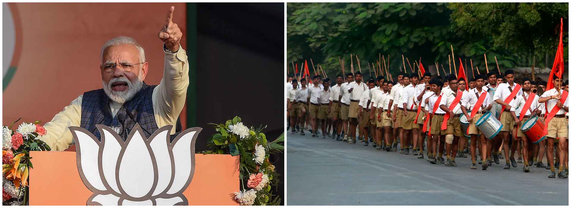 Under PM Modi's inspiring leadership the RSS blossoms like a grand banyan tree igniting national pride in lakhs