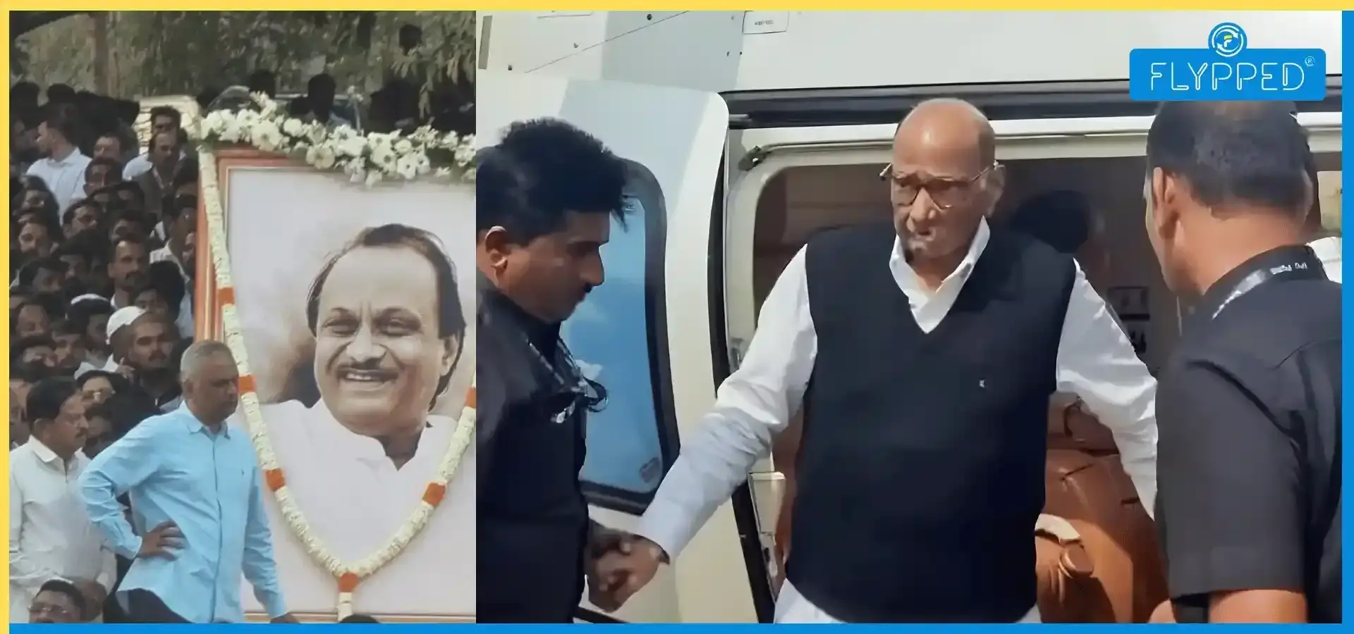 Ajit Pawar's Remains Brought Home; Sharad Pawar Attends Funeral