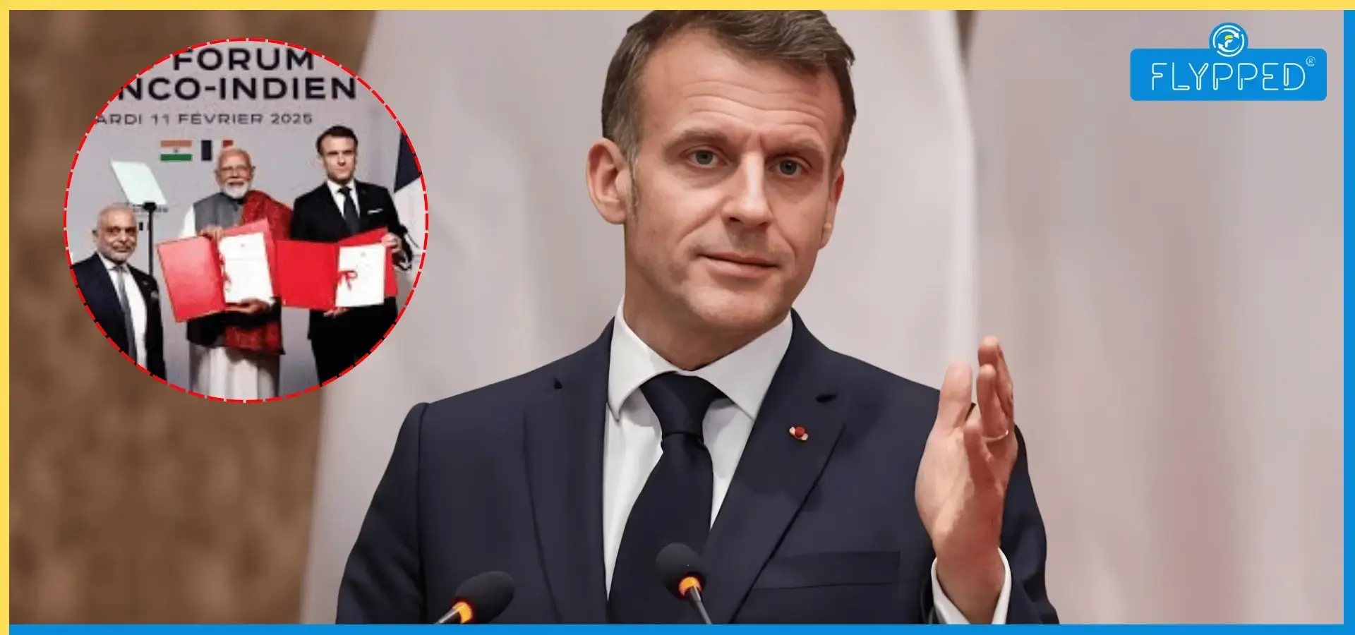 Macron Applauds India for Producing CEOs of Top Global Companies