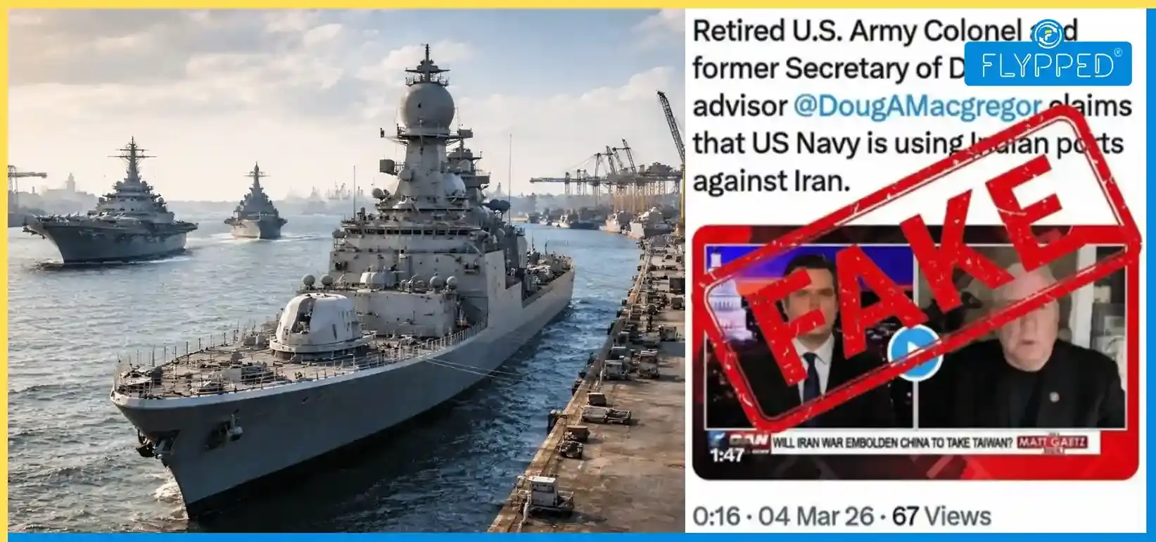 Iran-US War News: India Rejects Claim That US Uses Its Ports to Attack Iran