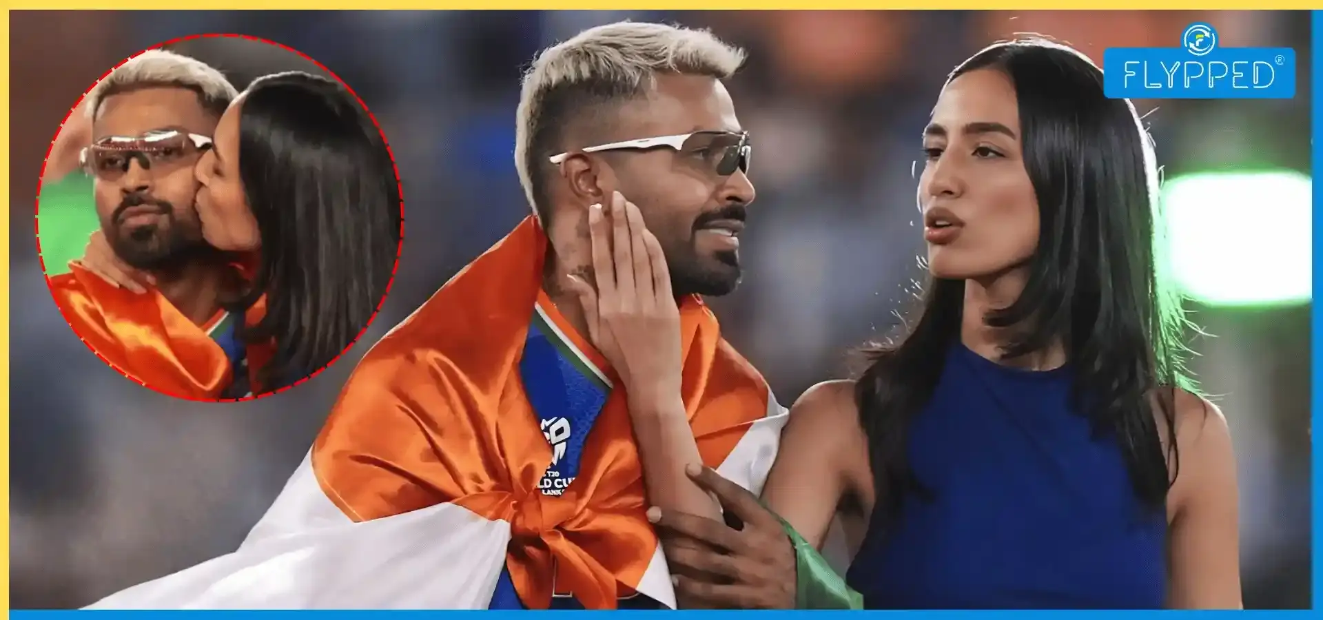 Maheika Sharma Kisses Hardik Pandya as India Wins T20 WC 2026