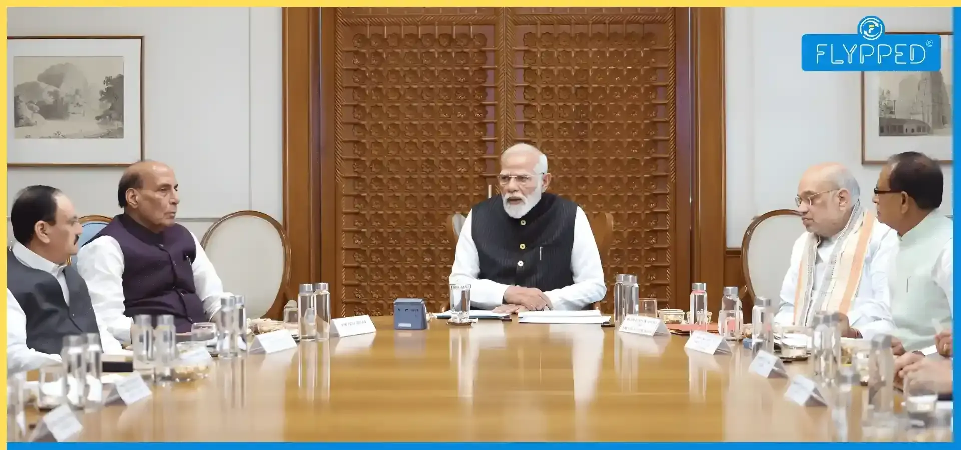 PM Modi holds Cabinet Meeting Over West Asia Tensions Impact