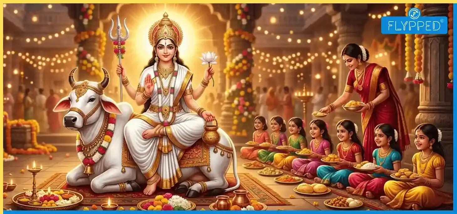Chaitra Navratri Day 8: Maa Mahagauri & The Sacred Kanya Puja