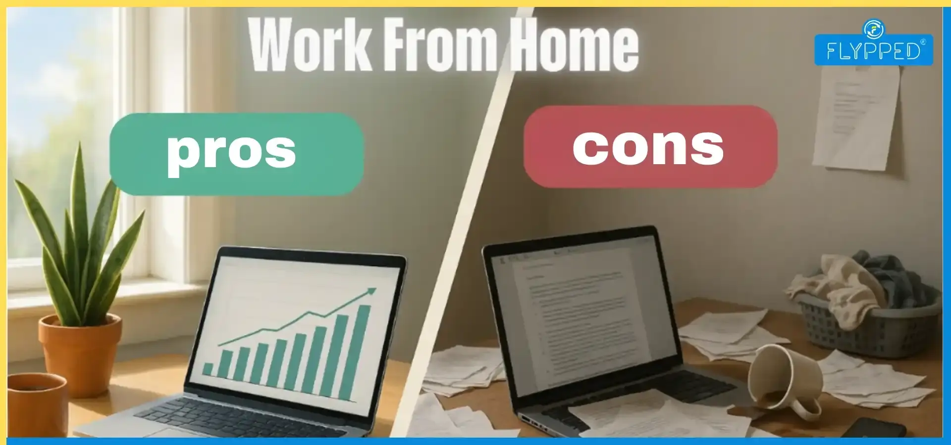 Work From Home: Pros and Cons, Benefits, Challenges and Practical Solutions