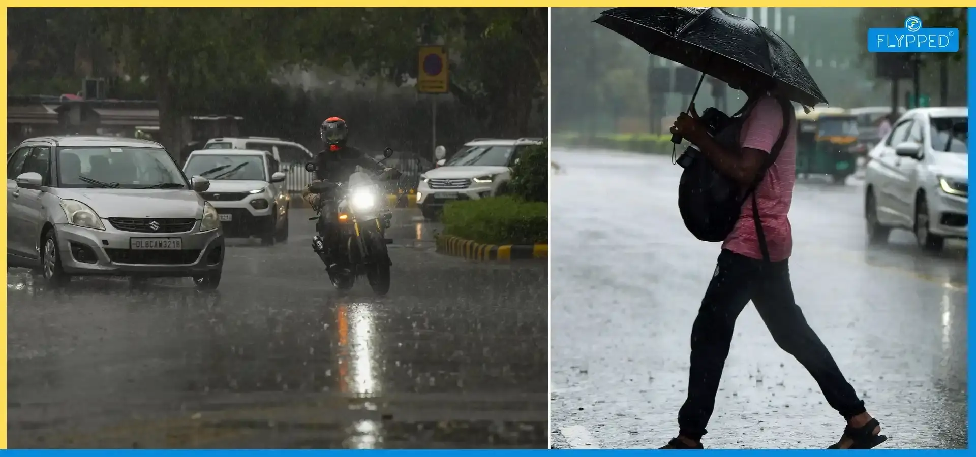 Delhi NCR Rain: IMD Issues Red Alert for Heavy Rain and Thunderstorms