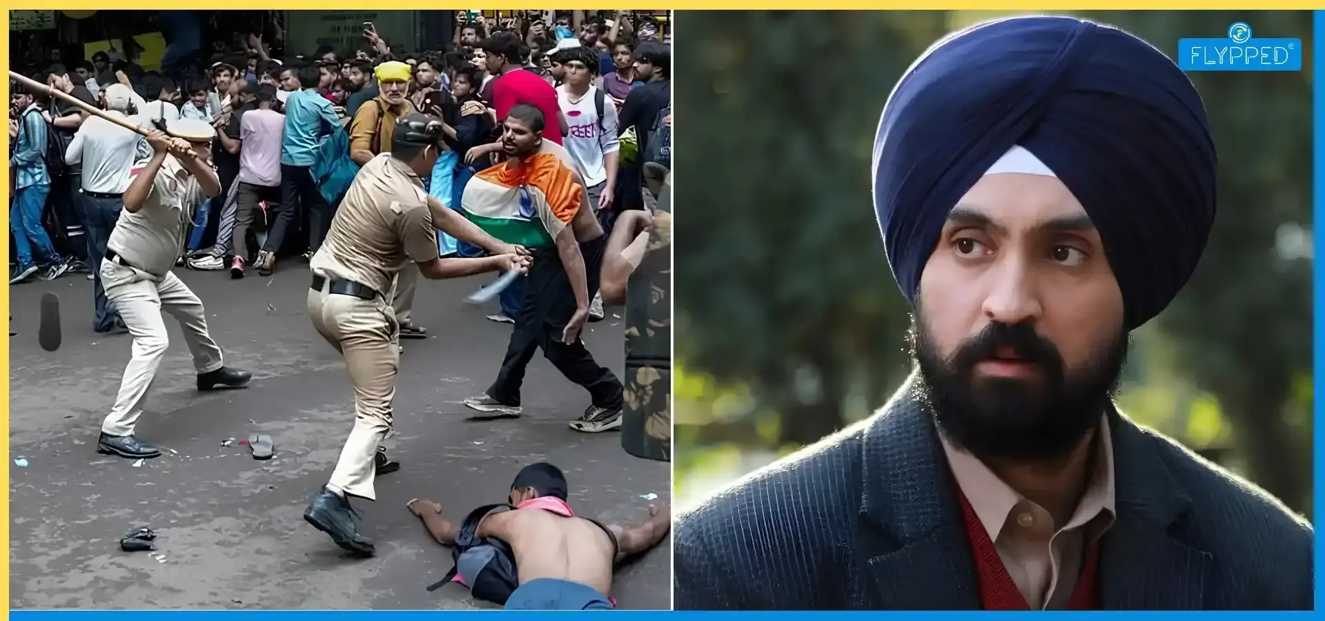 Diljit Dosanjh Supports CJP Protest After Student Lathi-Charge