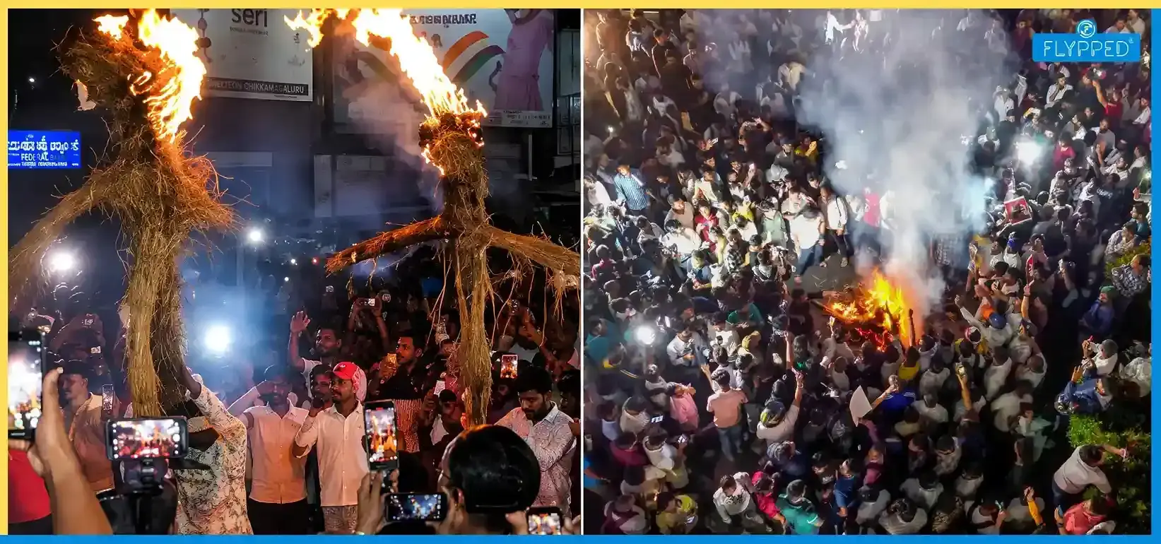 Jharkhand Students Protest: Effigies of Hemant Soren, Rahul Gandhi and Tejashwi Yadav Burnt