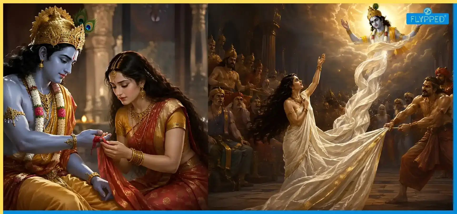 Krishna and Draupadi