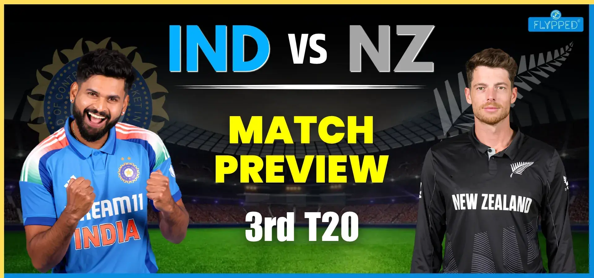 India vs New Zealand 3rd T20I Match Preview: Pitch Report and Prediction