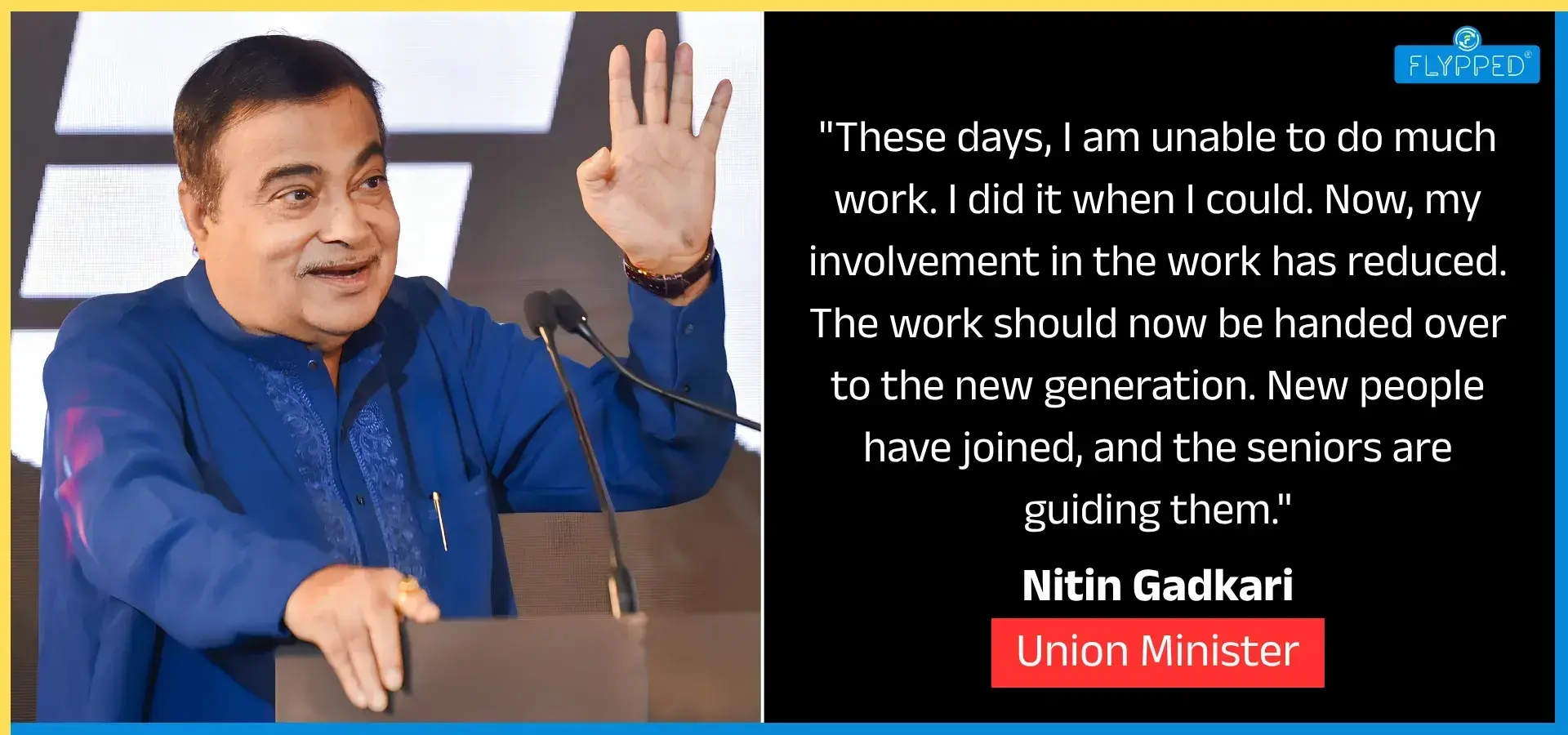 Nitin Gadkari Political Future: Union Minister says It’s Time for New Generation to Take Over