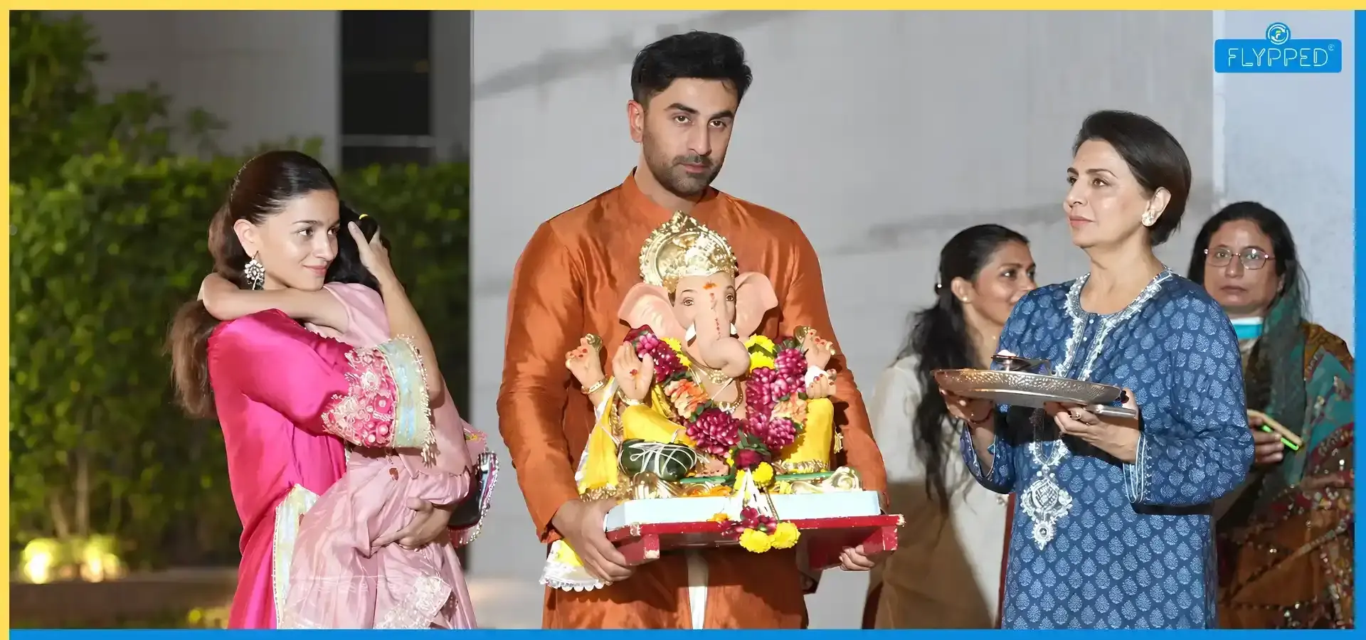 Ranbir Kapoor Alia Bhatt Ganpati Visarjan: Family Celebrates with Raha and Neetu Kapoor