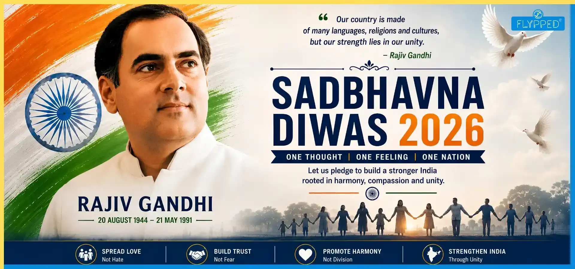 Sadbhavana Diwas August 20: Remembering Rajiv Gandhi and His Vision of Harmony