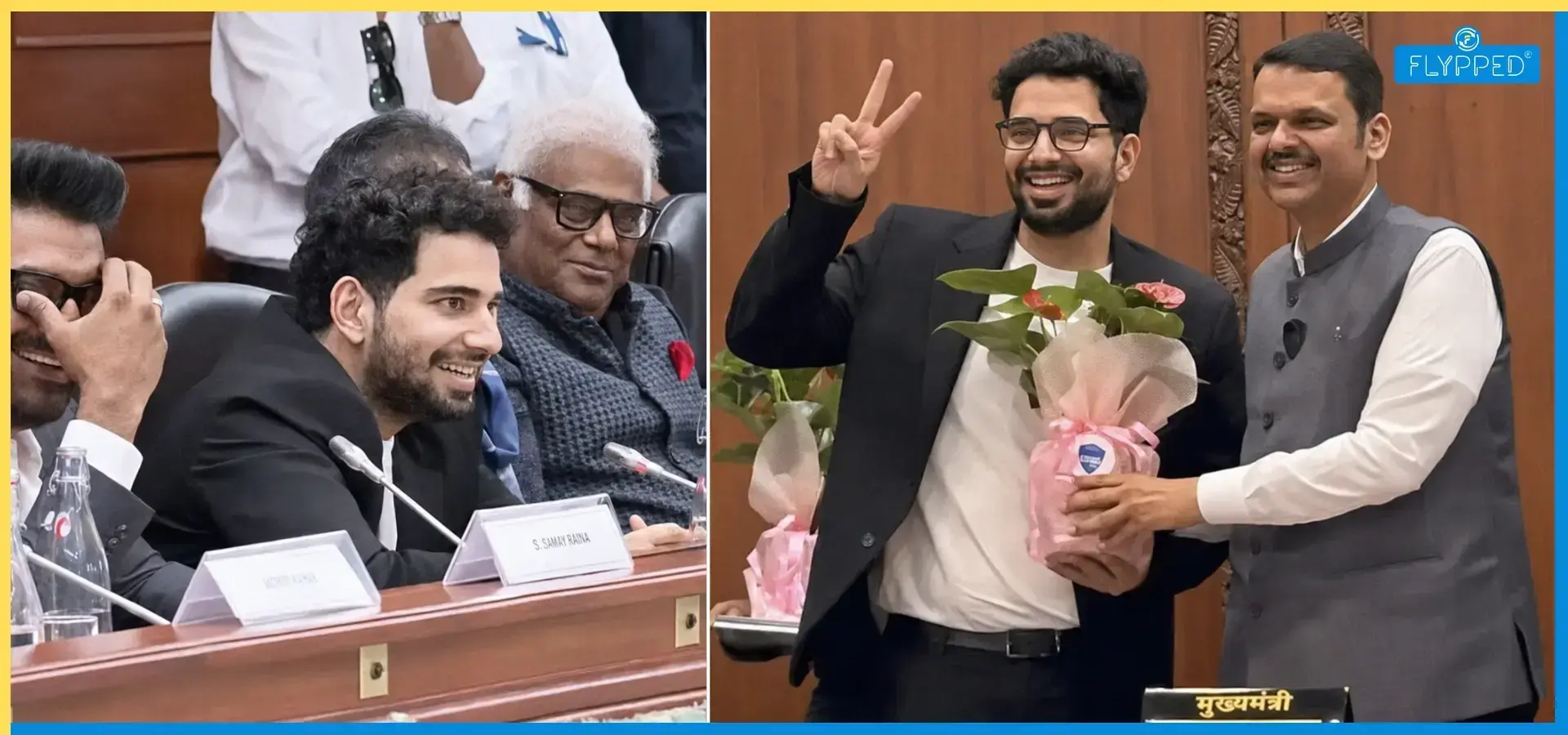 Samay Raina felicitated by Devendra Fadnavis, Jokes about his Cyber Cell Run-In