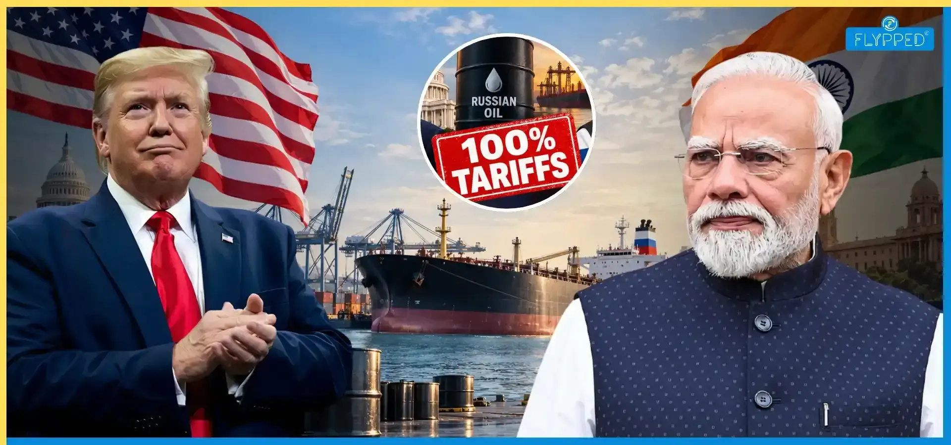 Trump 100% Tariff on India: Why Russian Oil Imports are under US Pressure