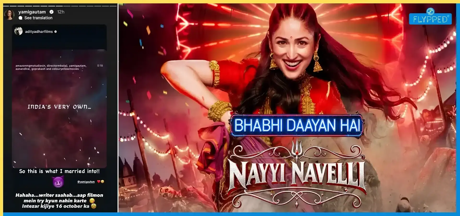 Yami Gautam Nayyi Navelli: Aditya Dhar Teases Yami Over Her ‘Daayan’ Role in Upcoming Spooky Film