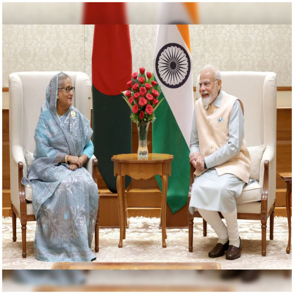 PM Modi with Sheikh Hasina